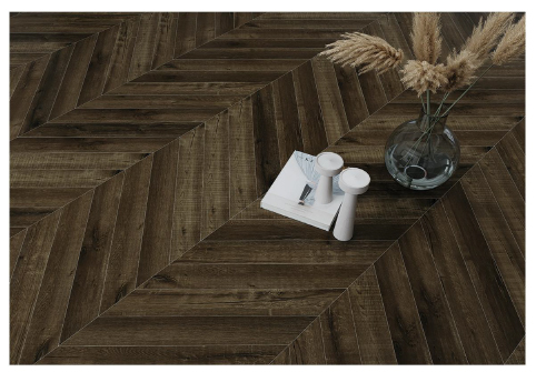 Apresentando nosso novo piso SPC Chevron Pattern.